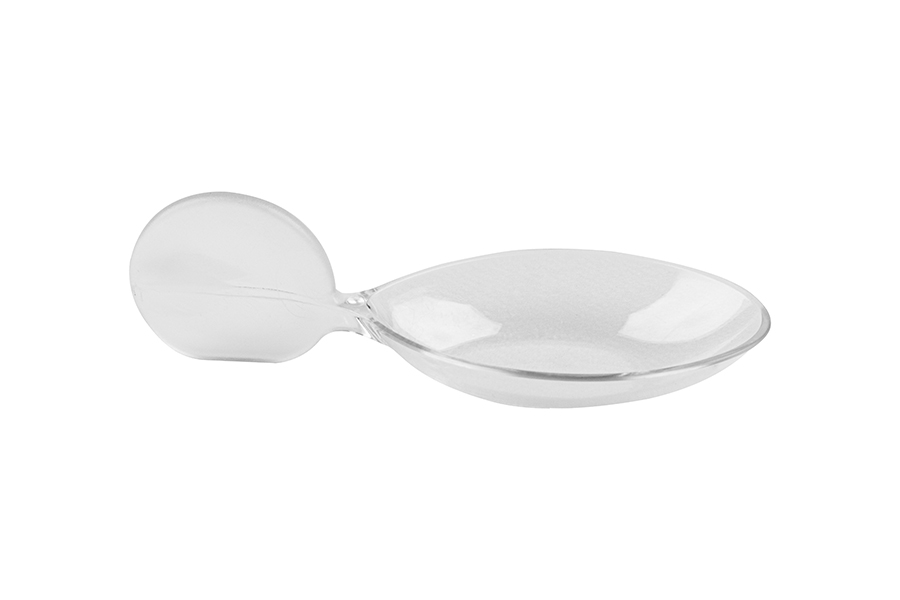 Cuchara Catering Pez Transparente PS Reutilizable 10x3,8cm, 20uds x 60pq